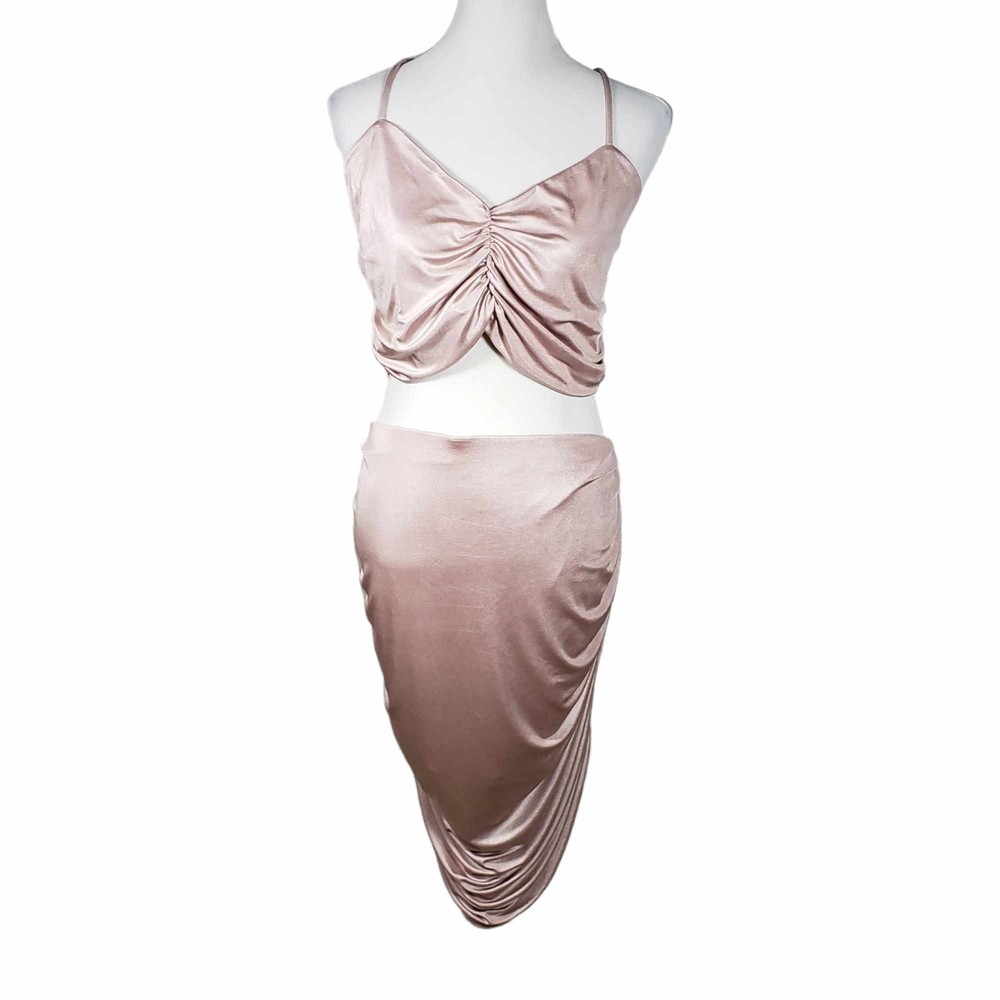 BP. Plus size 3X Blush Pink Ruched Cutout Minidress NWT
